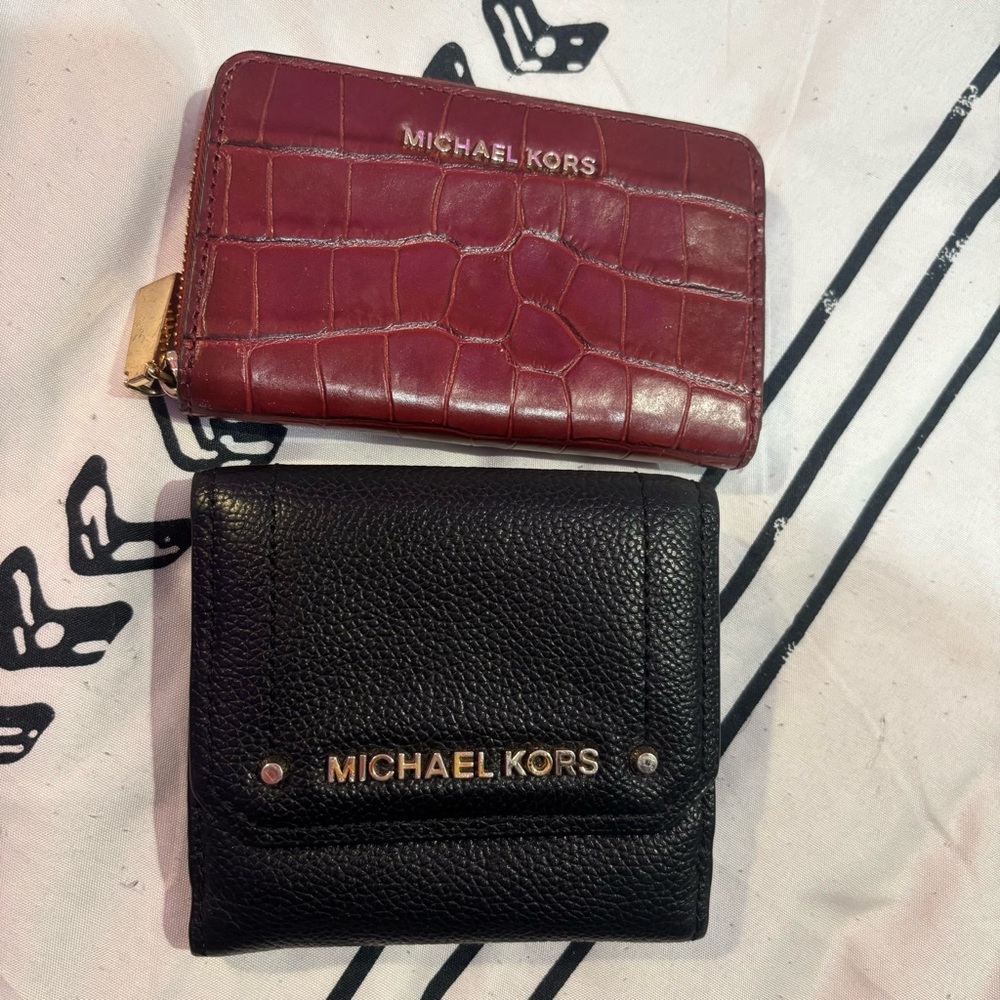 set of two michael kors wallets